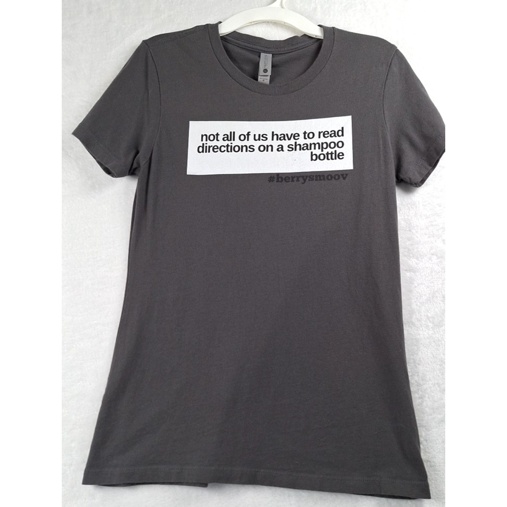 Next Level Apparel Unisex T-Shirt Sz M Black Cotton "Not All Of Us Have To Read